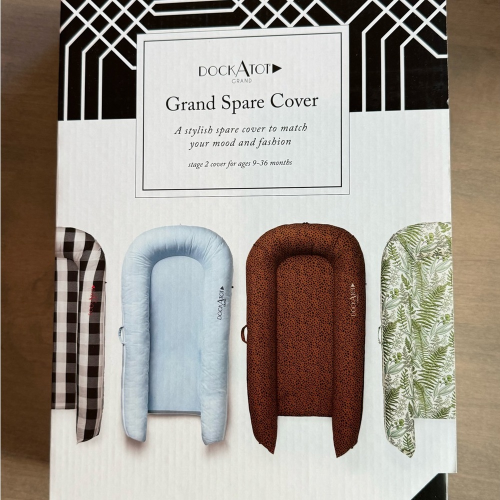 NEW Dock a Tot Grand Cloud Grey Cover ONLY